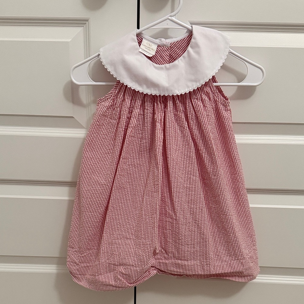 Charming Red and White Kids Dress